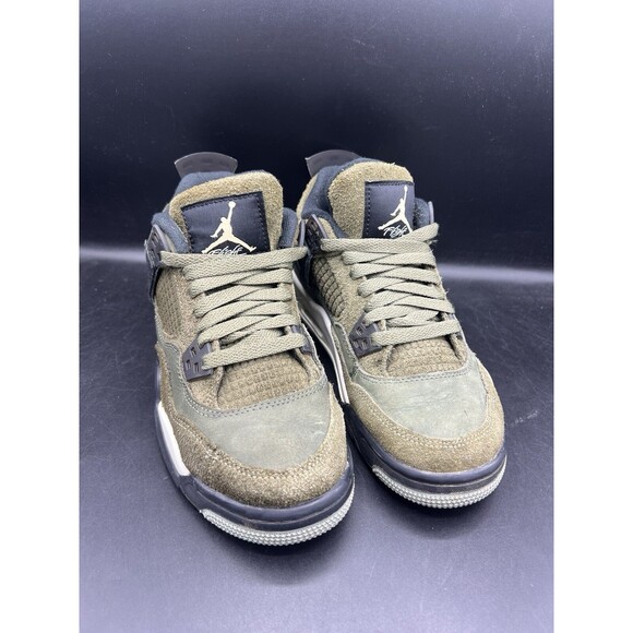 Air Jordan 4 Retro SE \'Craft Olive\' (GS) SZ 4.5Y / Women’s 6 (FB9928-200) CLEAN main image 11